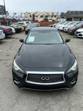 Black 2018 INFINITI Q50 3.0t LUXE
