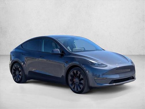 Gray 2022 Tesla Model Y Performance Dual Motor All-Wheel Drive