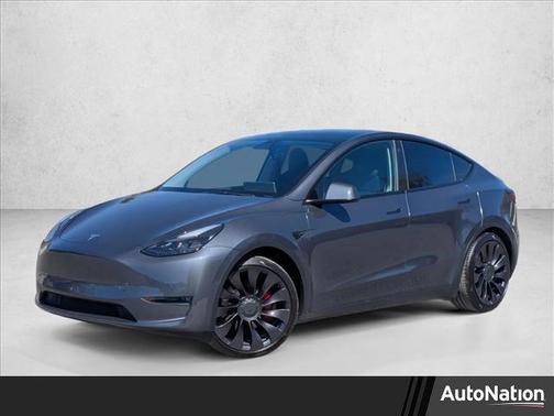 Gray 2022 Tesla Model Y Performance Dual Motor All-Wheel Drive