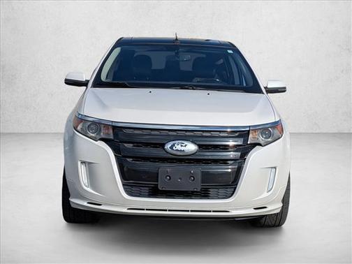 White Platinum Tri Coat Metallic 2013 Ford Edge Sport