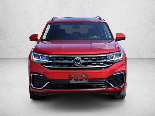 Aurora Red Metallic 2021 Volkswagen Atlas 3.6L SE w/Technology
