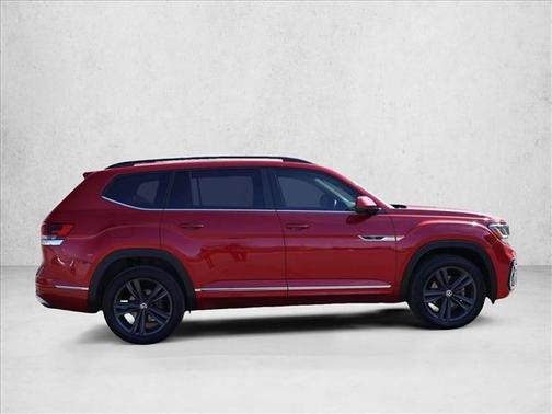 Aurora Red Metallic 2021 Volkswagen Atlas 3.6L SE w/Technology