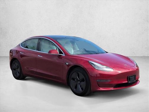 Red Multi Coat 2019 Tesla Model 3 Long Range