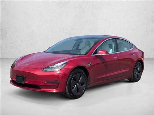 Red Multi Coat 2019 Tesla Model 3 Long Range