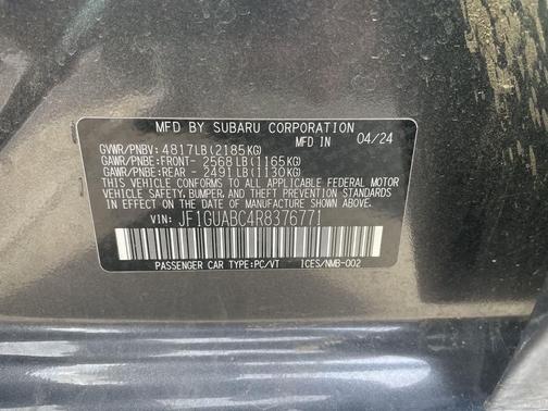 2024 Subaru Impreza Base