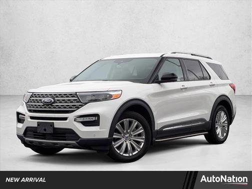 Star White Metallic Tri-Coat 2023 Ford Explorer Limited