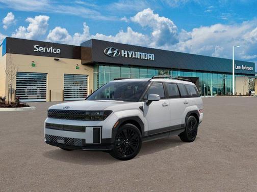 Serenity White 2026 Hyundai SANTA FE HEV Calligraphy