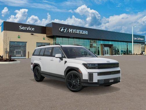 Serenity White 2026 Hyundai SANTA FE HEV Calligraphy