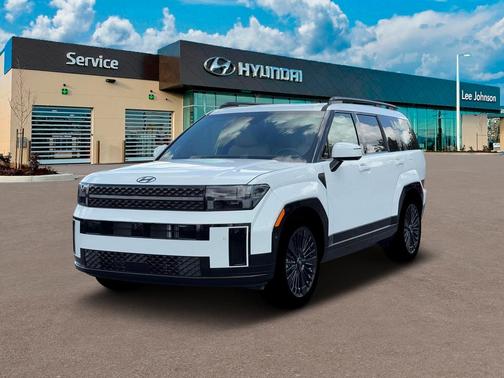 Serenity White 2026 Hyundai SANTA FE HEV Calligraphy