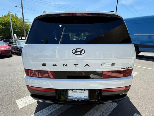 Serenity White 2025 Hyundai SANTA FE HEV Calligraphy