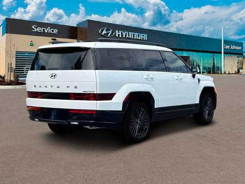 Serenity White 2025 Hyundai SANTA FE HEV Calligraphy