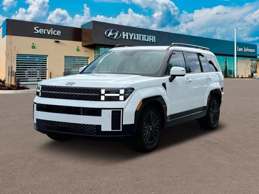 Serenity White 2025 Hyundai SANTA FE HEV Calligraphy