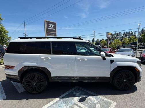 Serenity White 2025 Hyundai SANTA FE HEV Calligraphy