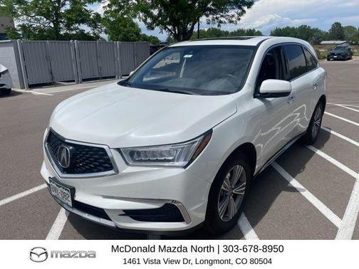 Platinum White Pearl 2020 Acura MDX 3.5L