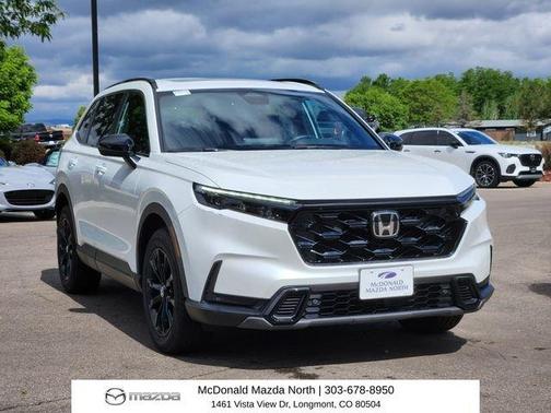 White 2025 Honda CR-V Hybrid Sport-L