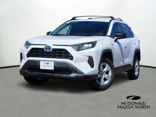 Super White 2019 Toyota RAV4 Hybrid LE