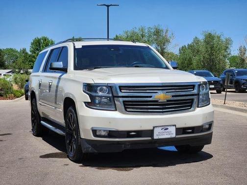 White Diamond Clearcoat 2015 Chevrolet Suburban 1500 LTZ