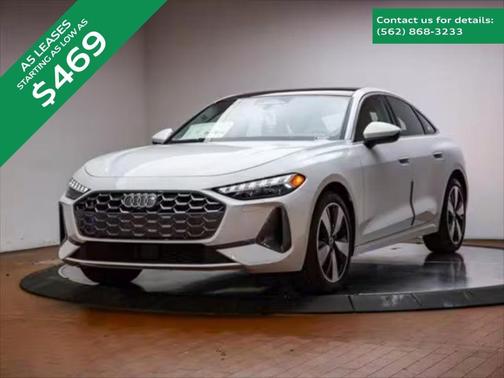 Glacier White Metallic 2025 Audi A5 2.0T quattro Premium Hatchback