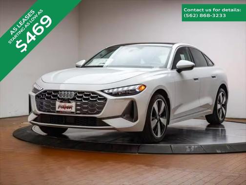 Glacier White Metallic 2025 Audi A5 2.0T quattro Premium Hatchback