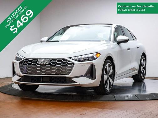 Glacier White Metallic 2025 Audi A5 2.0T quattro Premium Hatchback