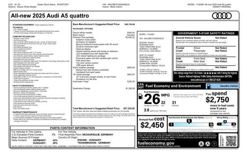 2025 Audi A5 2.0T quattro Premium