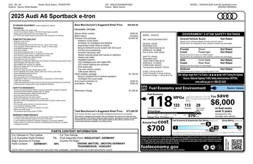 2025 Audi A6 e-tron Premium