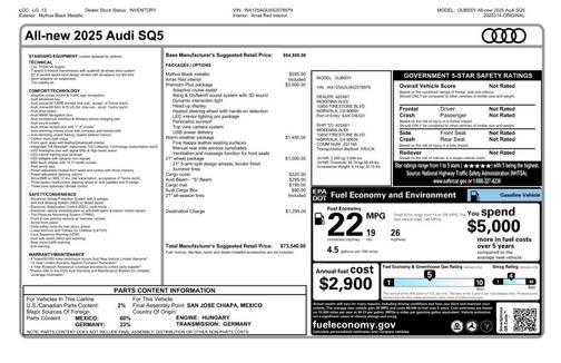 2025 Audi SQ5 3.0T quattro Premium