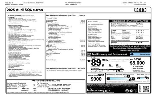 2025 Audi SQ6 e-tron Premium