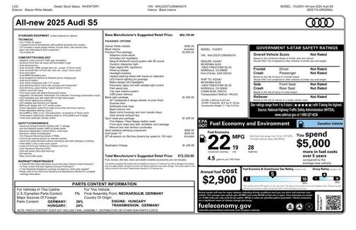 2025 Audi S5 3.0T quattro Premium