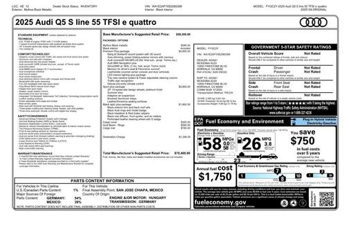 2025 Audi Q5 55 S line quattro Premium
