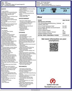 2018 Land Rover Range Rover Sport 3.0L Supercharged SE