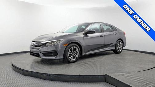 Modern Steel Metallic 2017 Honda Civic LX