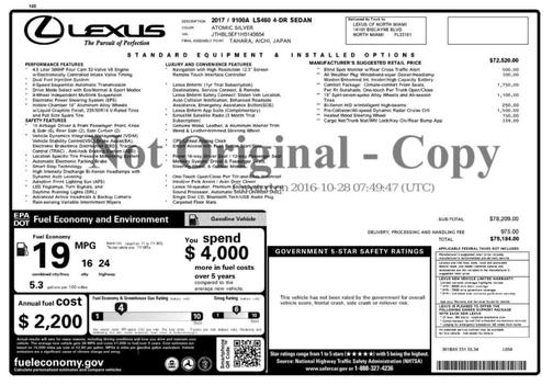 2017 Lexus LS 460 Base