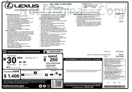 2018 Lexus LC 500h Base