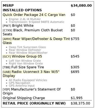 2022 RAM ProMaster City Base