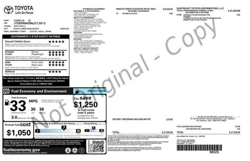 2022 Toyota Corolla LE