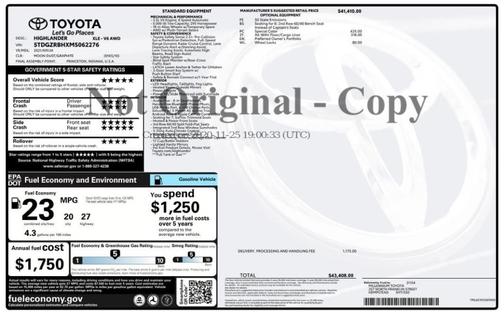2021 Toyota Highlander XLE