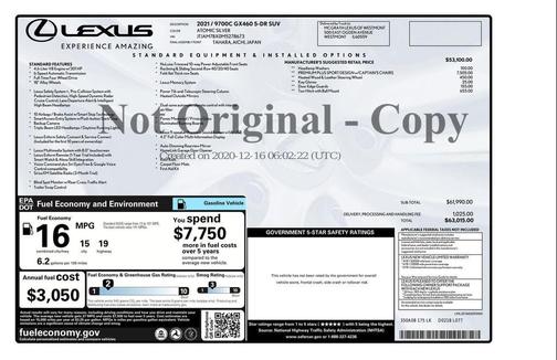 2021 Lexus GX 460 Base