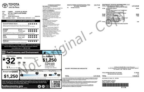 2020 Toyota Camry SE