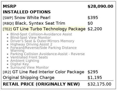 Snow White Pearl 2025 Kia K4 GT-Line Turbo