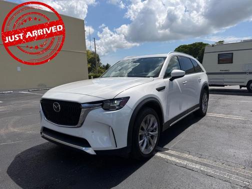 Rhodium White Metallic 2024 Mazda CX-90 Premium