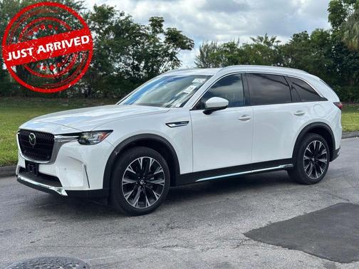 Rhodium White Metallic 2024 Mazda CX-90 PHEV Premium Plus