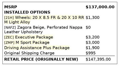 2017 BMW 750 i xDrive