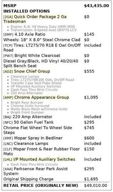 2021 RAM 3500 Tradesman