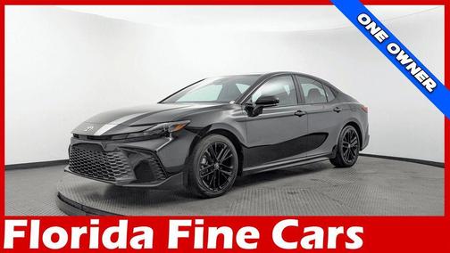 Midnight Black Metallic 2025 Toyota Camry SE