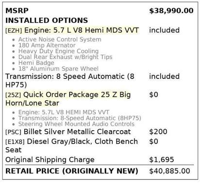 2019 RAM 1500 Big Horn