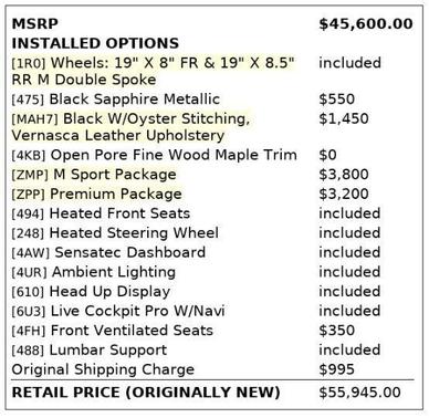 Black Sapphire Metallic 2021 BMW 430 i