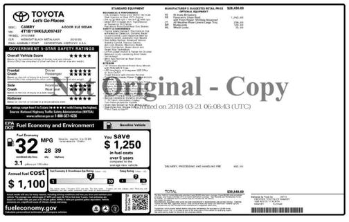 2018 Toyota Camry XLE