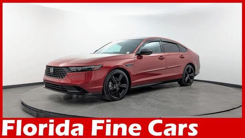 Radiant Red Metallic 2024 Honda Accord Hybrid Sport-L