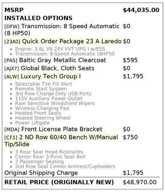 2023 Jeep Grand Cherokee L Laredo